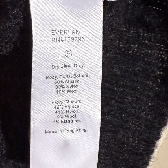 Everlane Alpaca Wool Blend Cardigan in Dark Gray XS - Picture 4 of 5